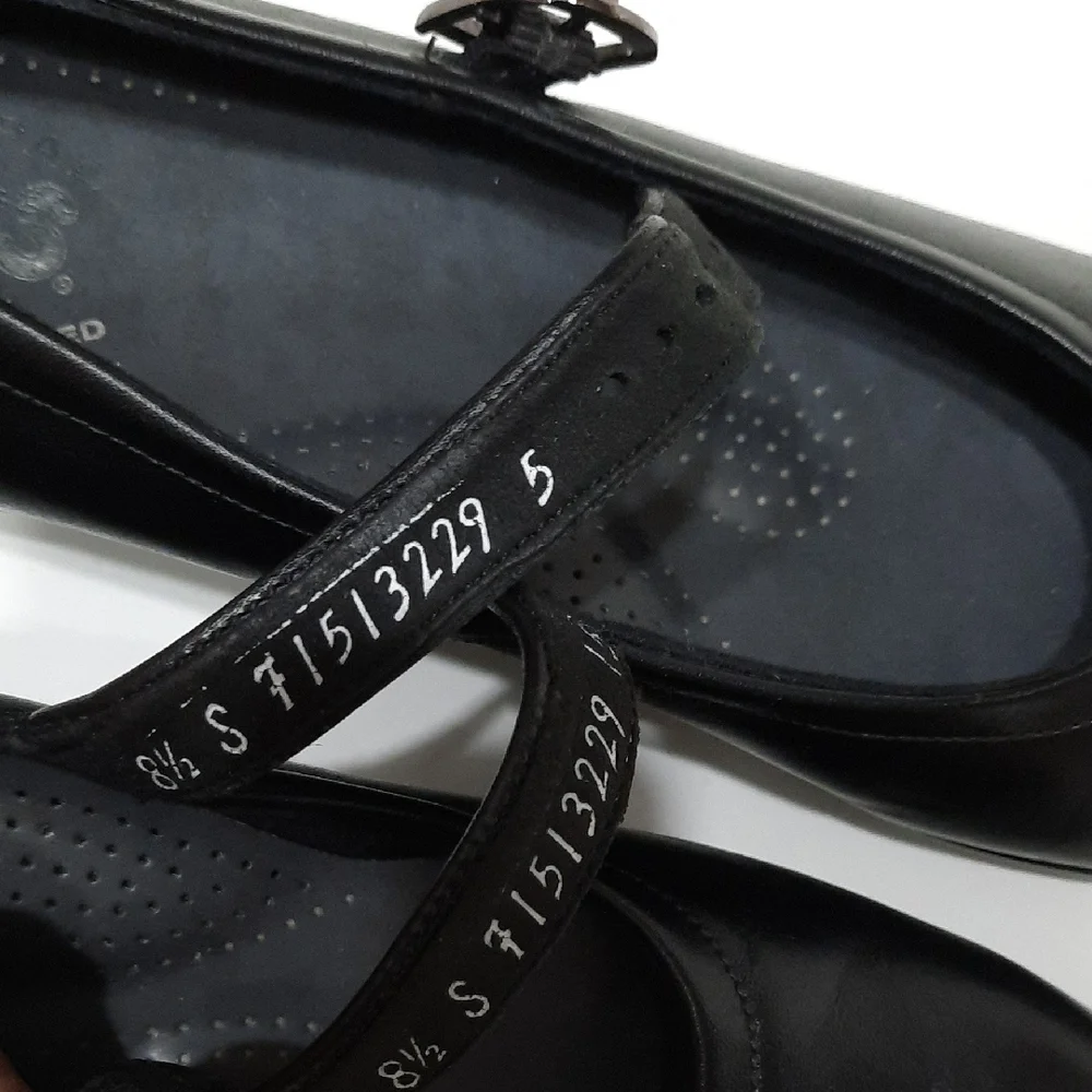 SAS Black Mary Jane Flats - Picture 9 of 11